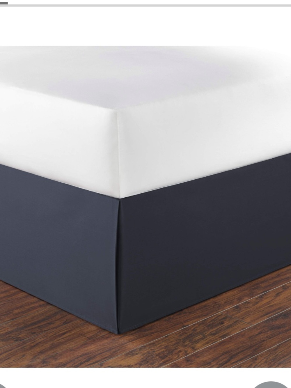 Nautica QUEEN Bed Skirt 100% Cotton 15” Drop Navy Blue